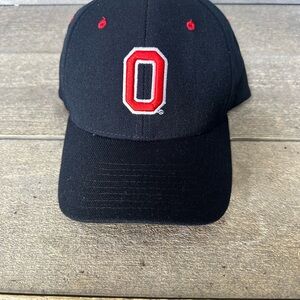 Ohio State Buckeyes OSU Zephyr Z Hat Black Red White New With Tags Size M/L